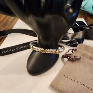 David Yurman Prasiolite hinge bracelet